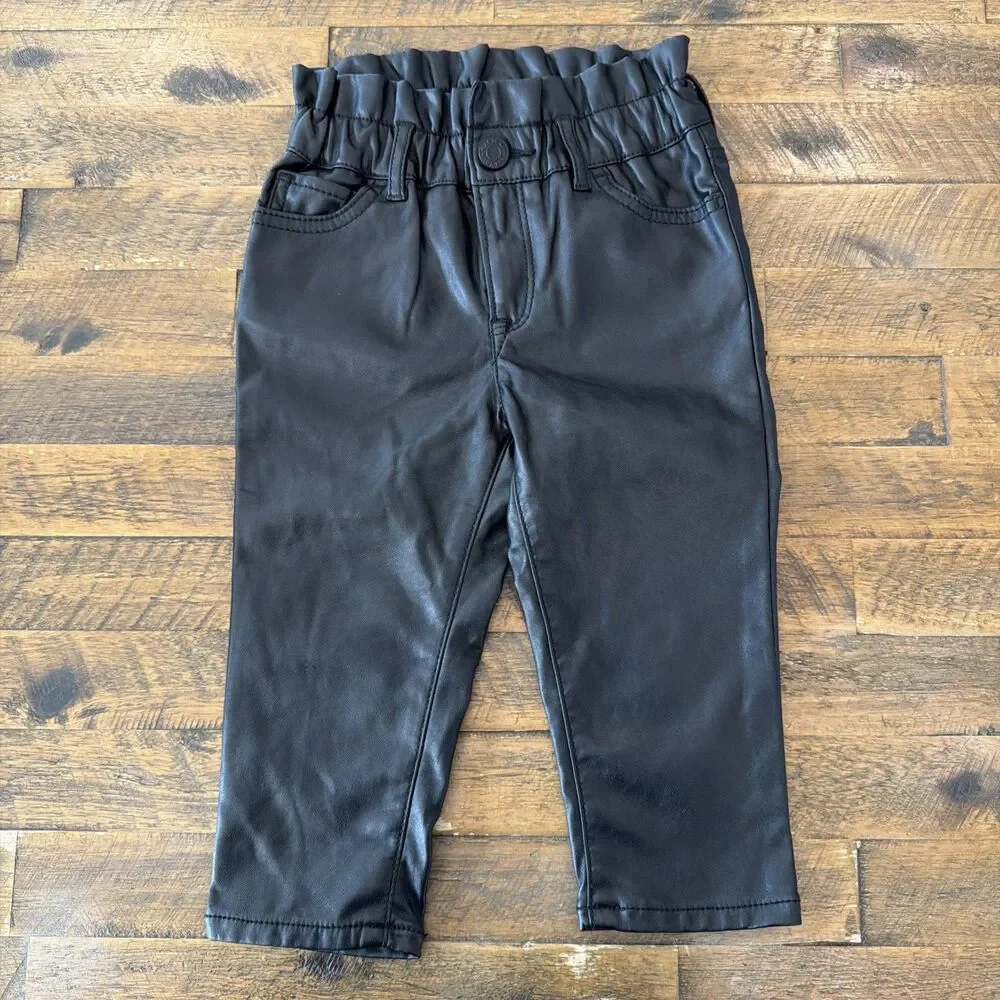 Faux-Leather Just Like Mom Pants GAP 2T